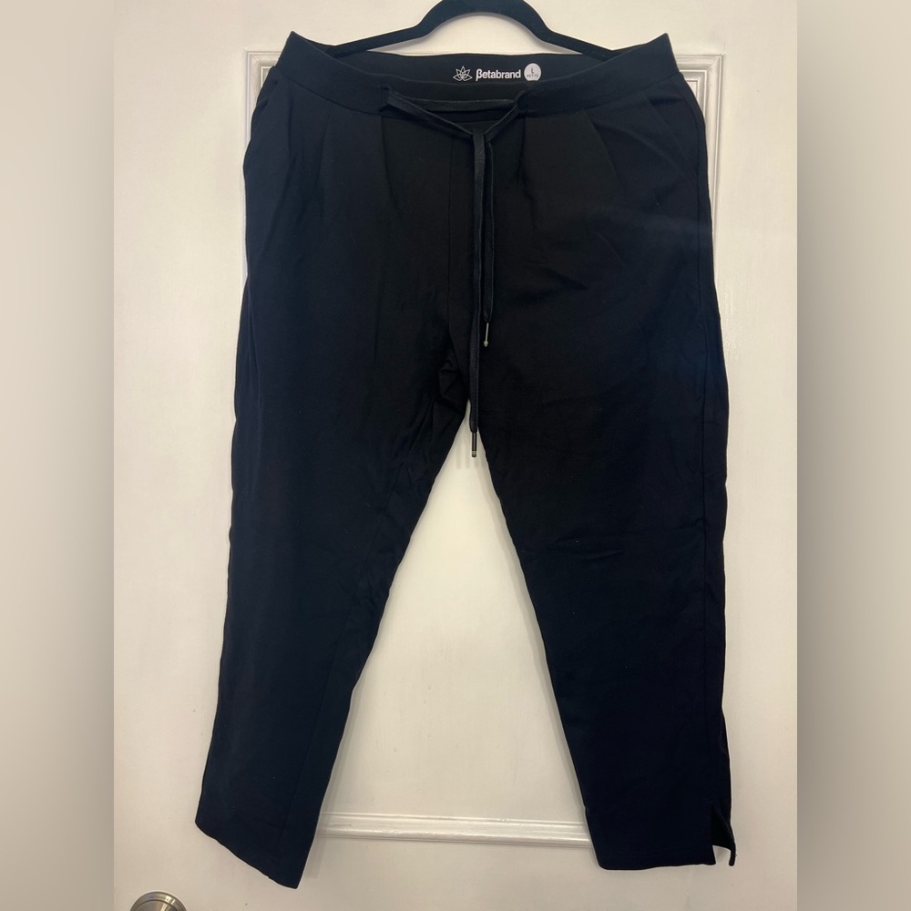 Betabrand Black Pleated Pants